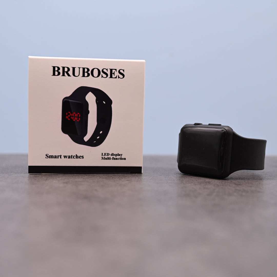 BRUBOSES Smart Watch in Black - Silicone, 1.41x0.47x10.23 inch Fitness Tracker