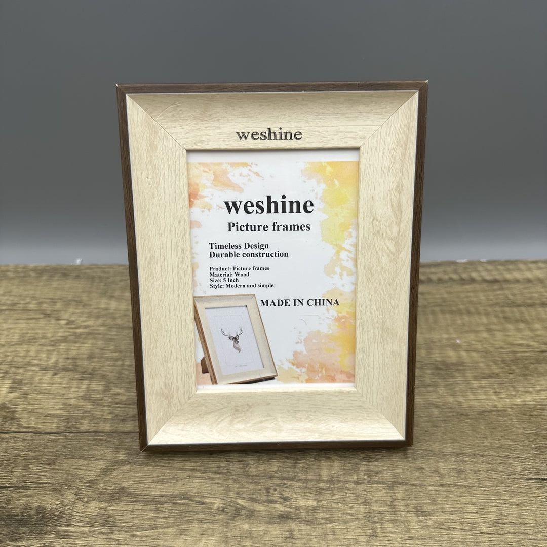 weshine Premium Picture Frames Dual-Tone Wood Photo Frames Wall Mounting Display for Home Decor