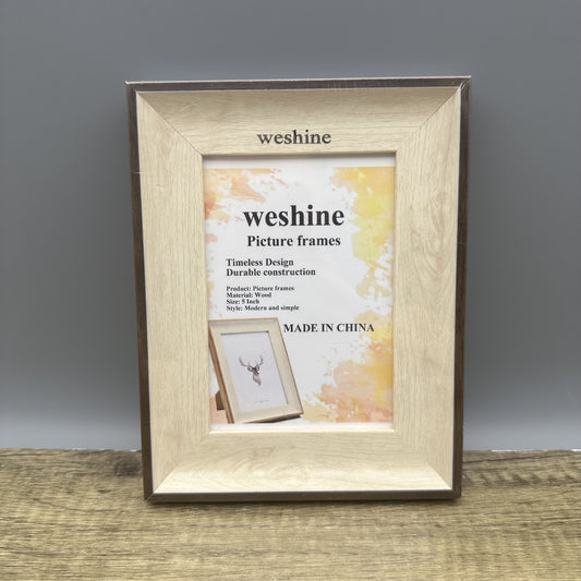 weshine Premium Picture Frames Dual-Tone Wood Photo Frames Wall Mounting Display for Home Decor
