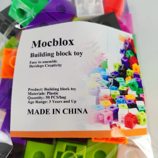 Mocblox Adorable Toy Construction Blocks – Creative Building Fun for Kids Aged 3 Years and Up