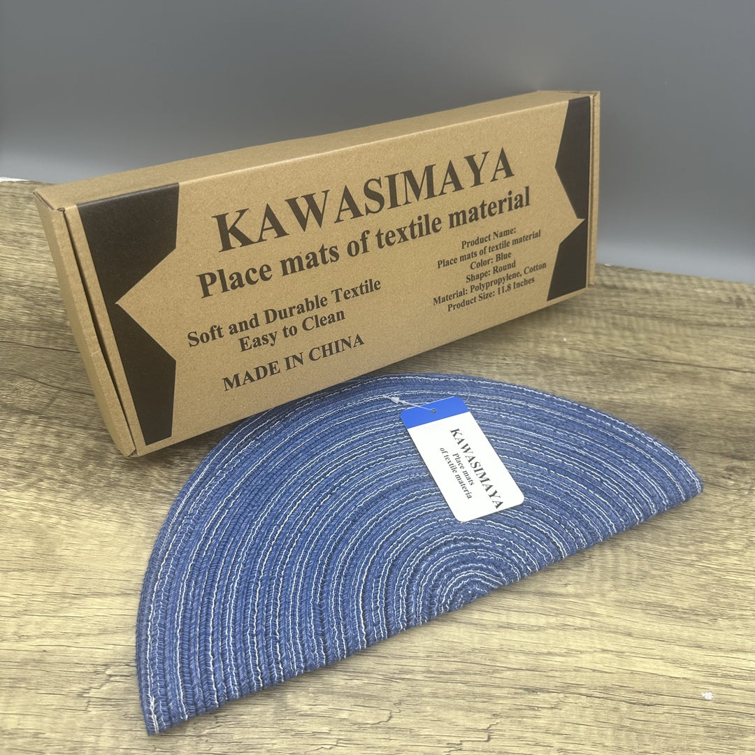 KAWASIMAYA Place Mats of Textile Material: Individual Placemats for Dining Soft Fabric Table Mats