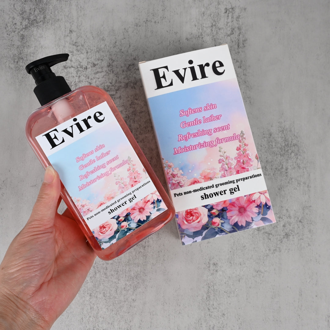 Evire Gentle Pet Shower Gel Moisturizing Non-medicated Grooming Preparations for Pets, for Dogs & Cats