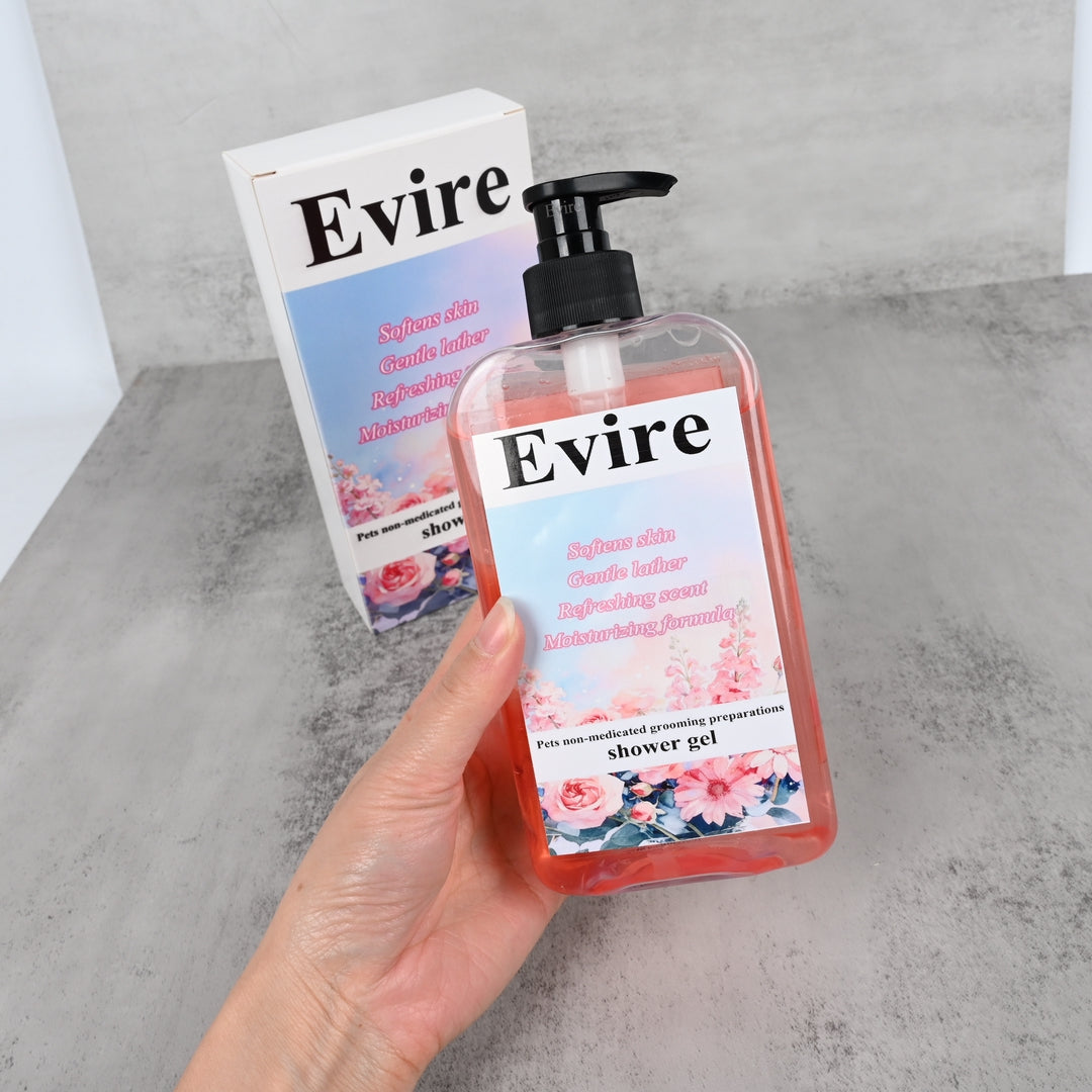 Evire Gentle Pet Shower Gel Moisturizing Non-medicated Grooming Preparations for Pets, for Dogs & Cats