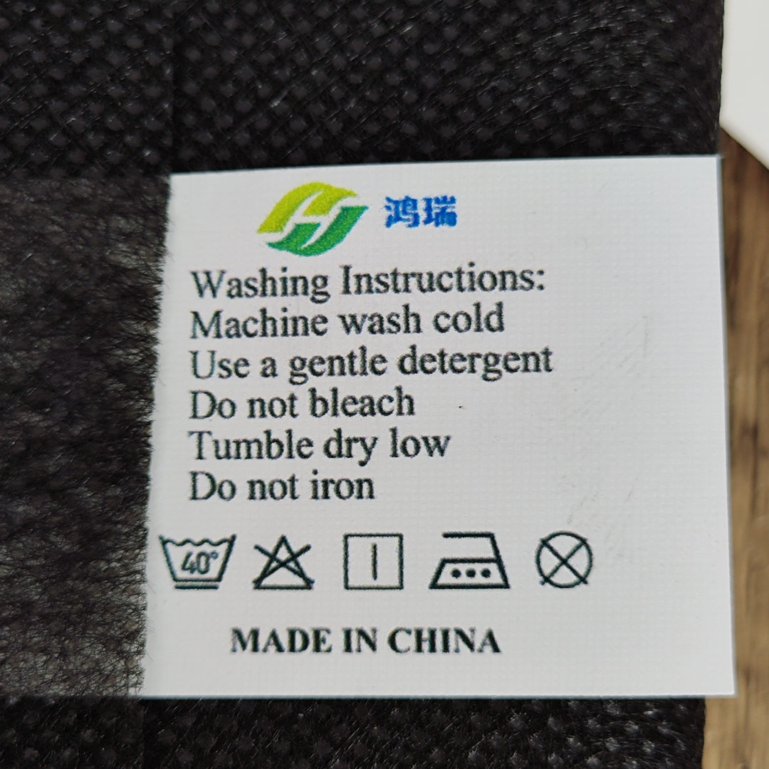 鸿瑞 Durable Non-Woven textile Fabric – Black, Versatile and Lightweight