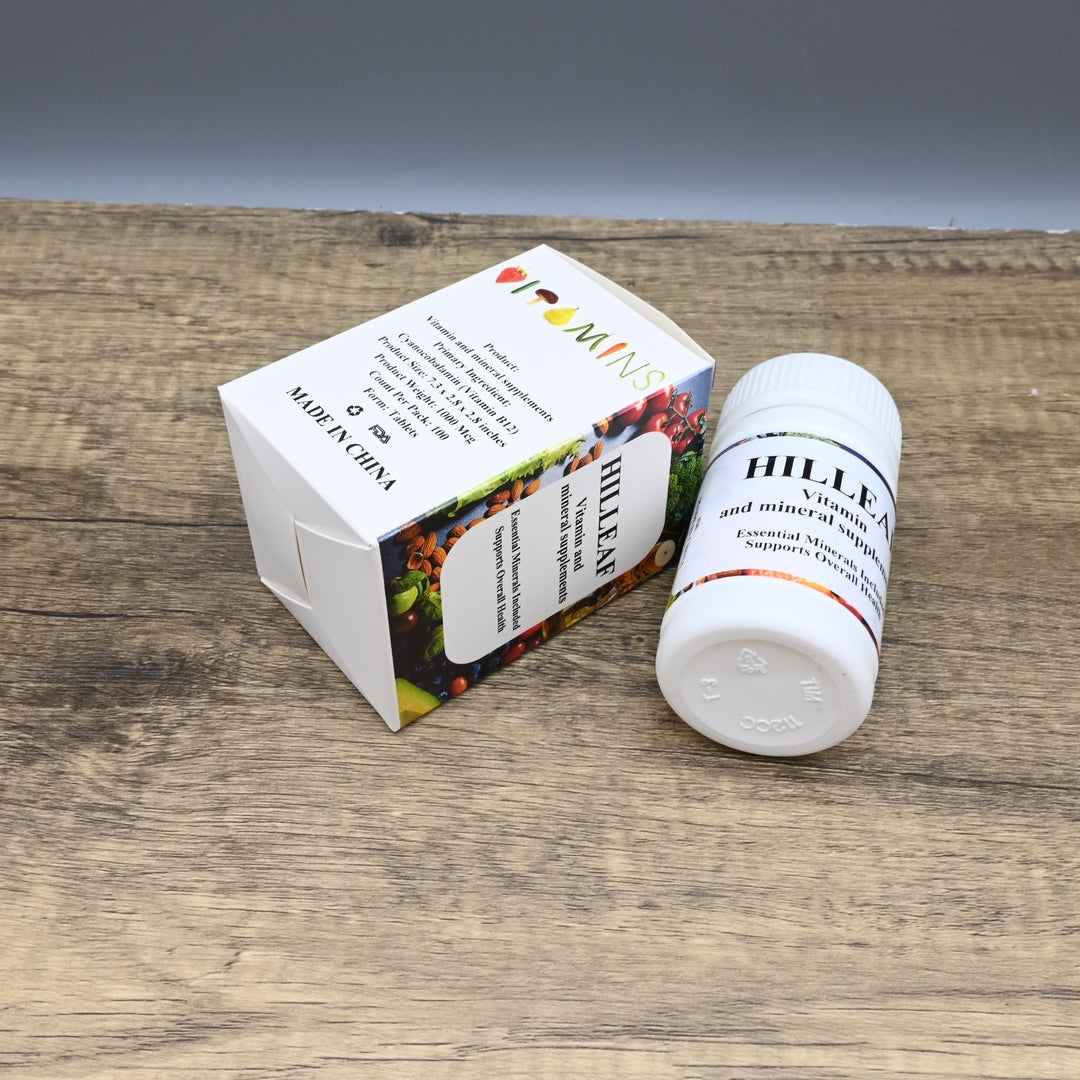 HILLEAF Premium Vitamin And Mineral Supplements High Potency B12 Complex Daily Vitamin And Mineral Supplements