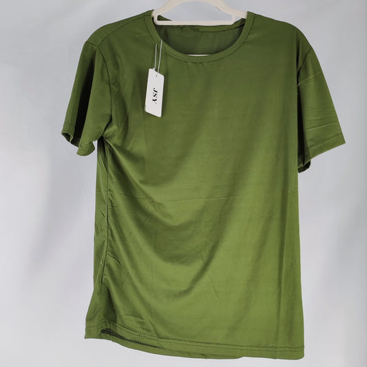 JSY Stylish Green T-Shirt – Blend of Comfort and Fashion for Casual Outings and Relaxed Lounging