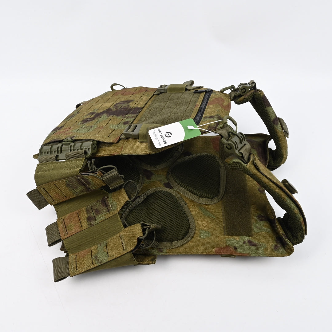 ROTSGNEE Hunting Vests Professional Tactical Outdoor Gear Multi-Pocket Camouflage Vest for Hunting Shooting and Field Activities