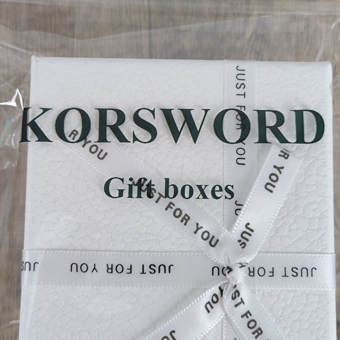 KORSWORD KORSWORD Small Gift Box with Bow and Shredded Paper Fill for Weddings, Graduations, Birthdays, Father's Day, Groomsmen Gifts, All Occasion