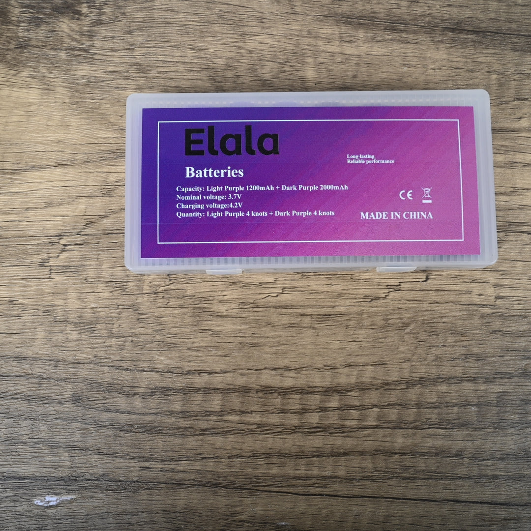 Elala 18650 Rechargeable Batteries - High Capacity Lithium-ion Batteries Pack with Dual Power Options