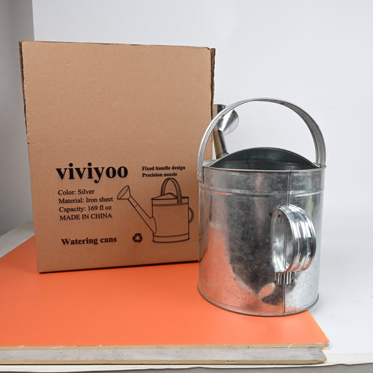 viviyoo Fixed Handle Watering Can with Spray Nozzle for Indoor and Outdoor Plants for Easy and Precise Watering