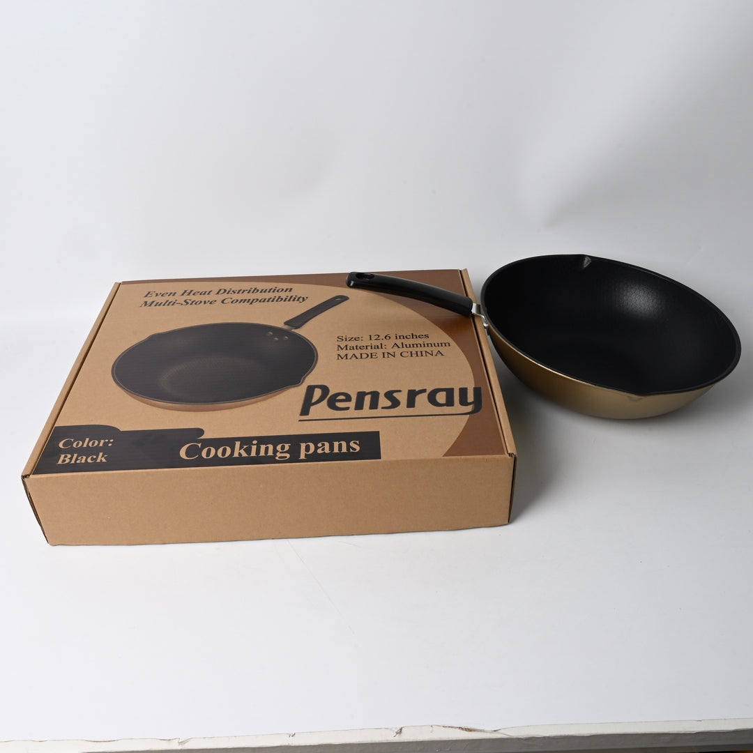 Pensray Professional Kitchen Cooking Pans Non-Stick Frying Pan Honeycomb Pattern Double-Spout Design Universal Cooking Pans for All Stovetops