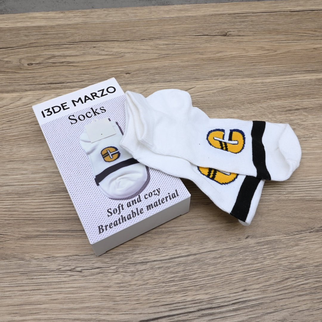 13DE MARZO Premium Quality Cotton Ankle Socks Breathable Daily Wear Athletic Casual Socks For Men And Women
