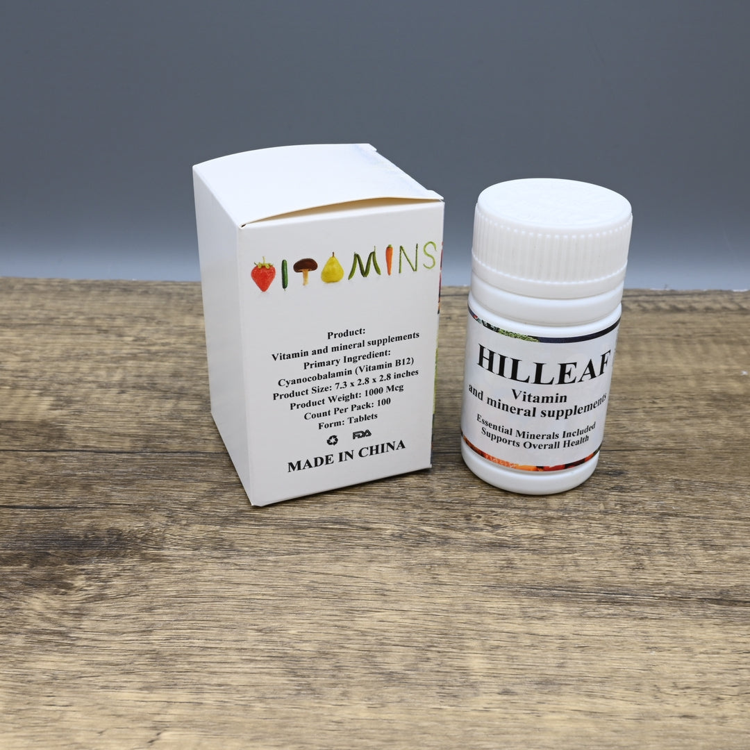 HILLEAF Premium Vitamin And Mineral Supplements High Potency B12 Complex Daily Vitamin And Mineral Supplements
