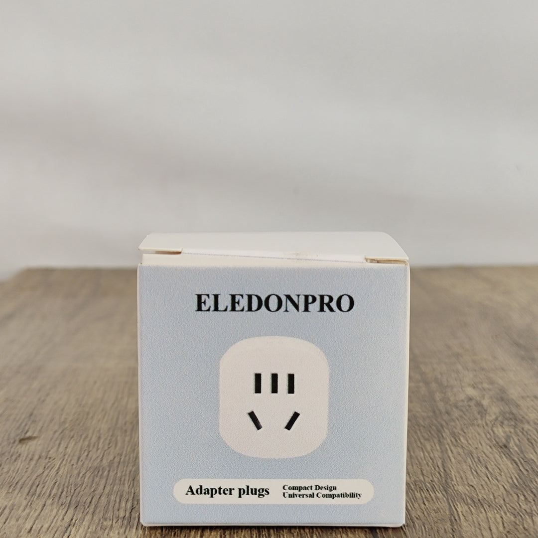 ELEDONPRO Universal Adapter Plugs – Safe Reliable Plug Conversion, Durable PC, White