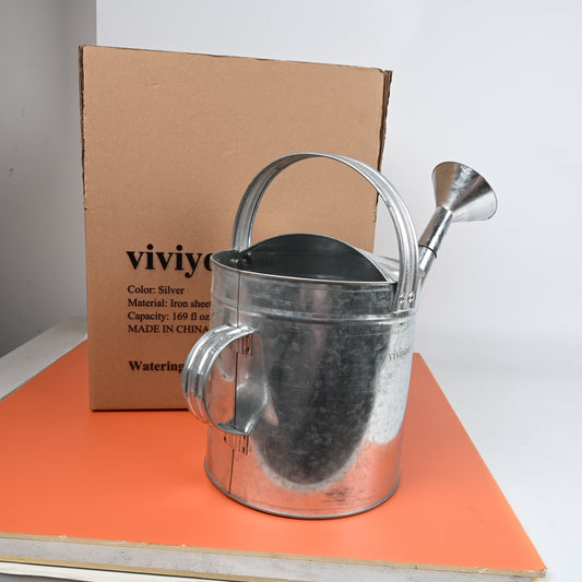 viviyoo Fixed Handle Watering Can with Spray Nozzle for Indoor and Outdoor Plants for Easy and Precise Watering