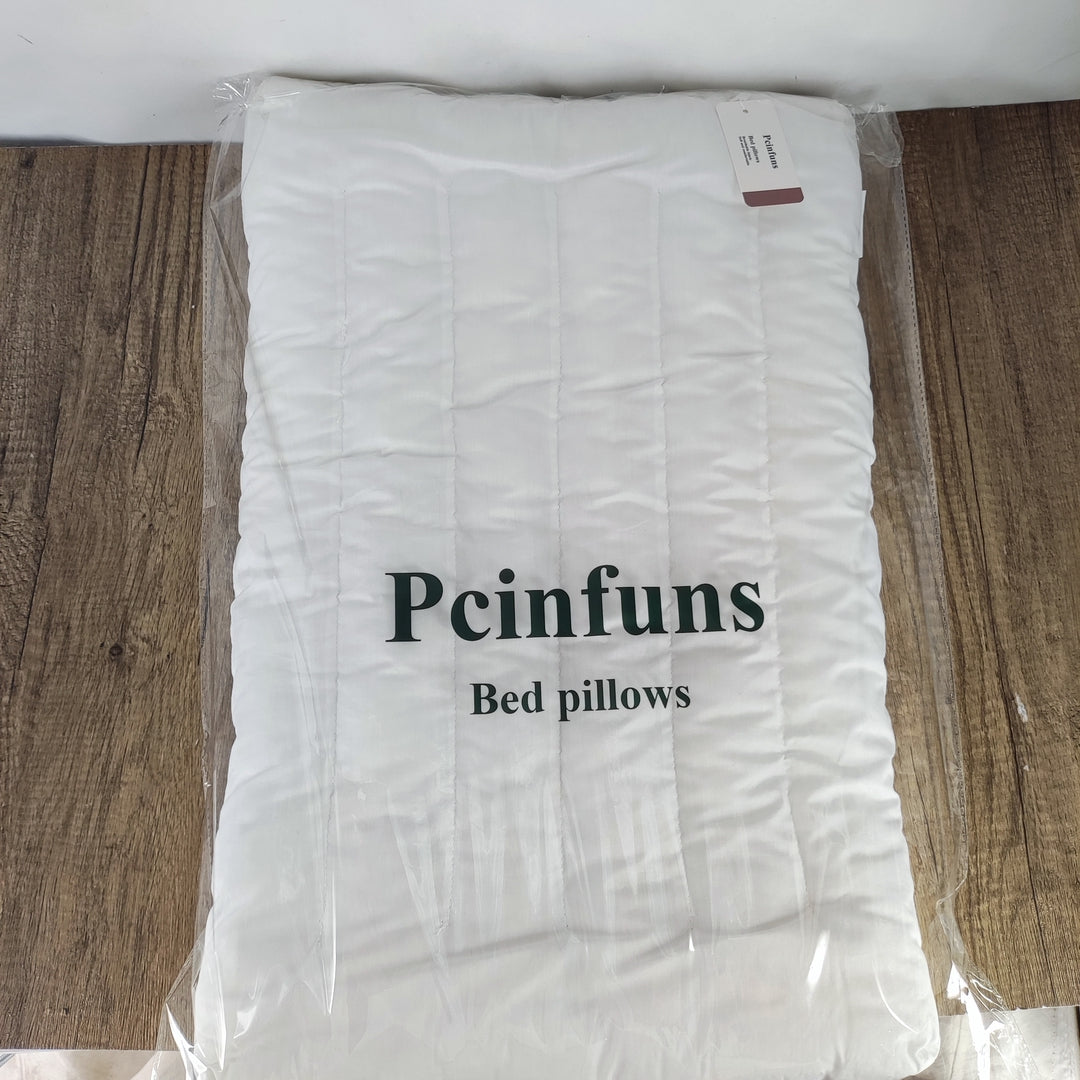 Pcinfuns Luxurious Hypoallergenic White Pillow Inserts – Standard Size, Ultimate Comfort and Elegance