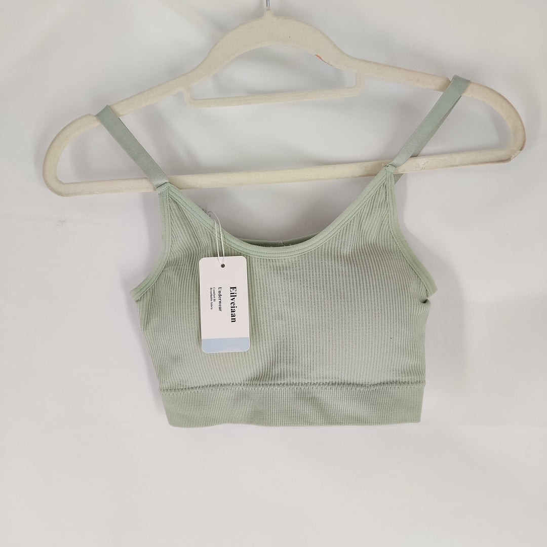 Eilveiaan Underwear - Ultimate Comfort Light Green Women's Seamless Sports Bra - Medium