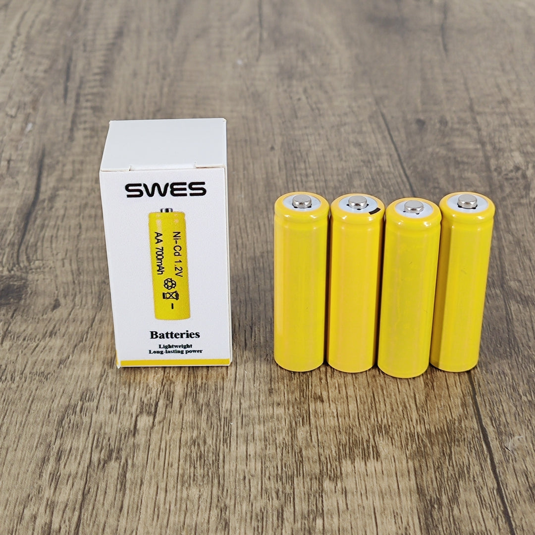 SWES AA Rechargeable Batteries 1.2V 700mAh, High-Capacity, 4-Pack