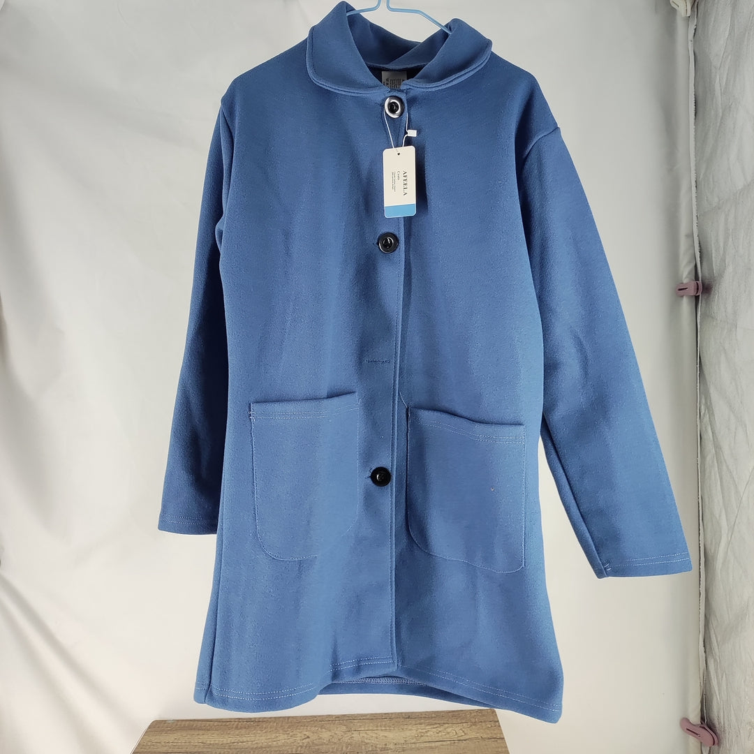 AFEELA Mid-Length Coats for Women - Soft and Warm Winter Coat, Blue