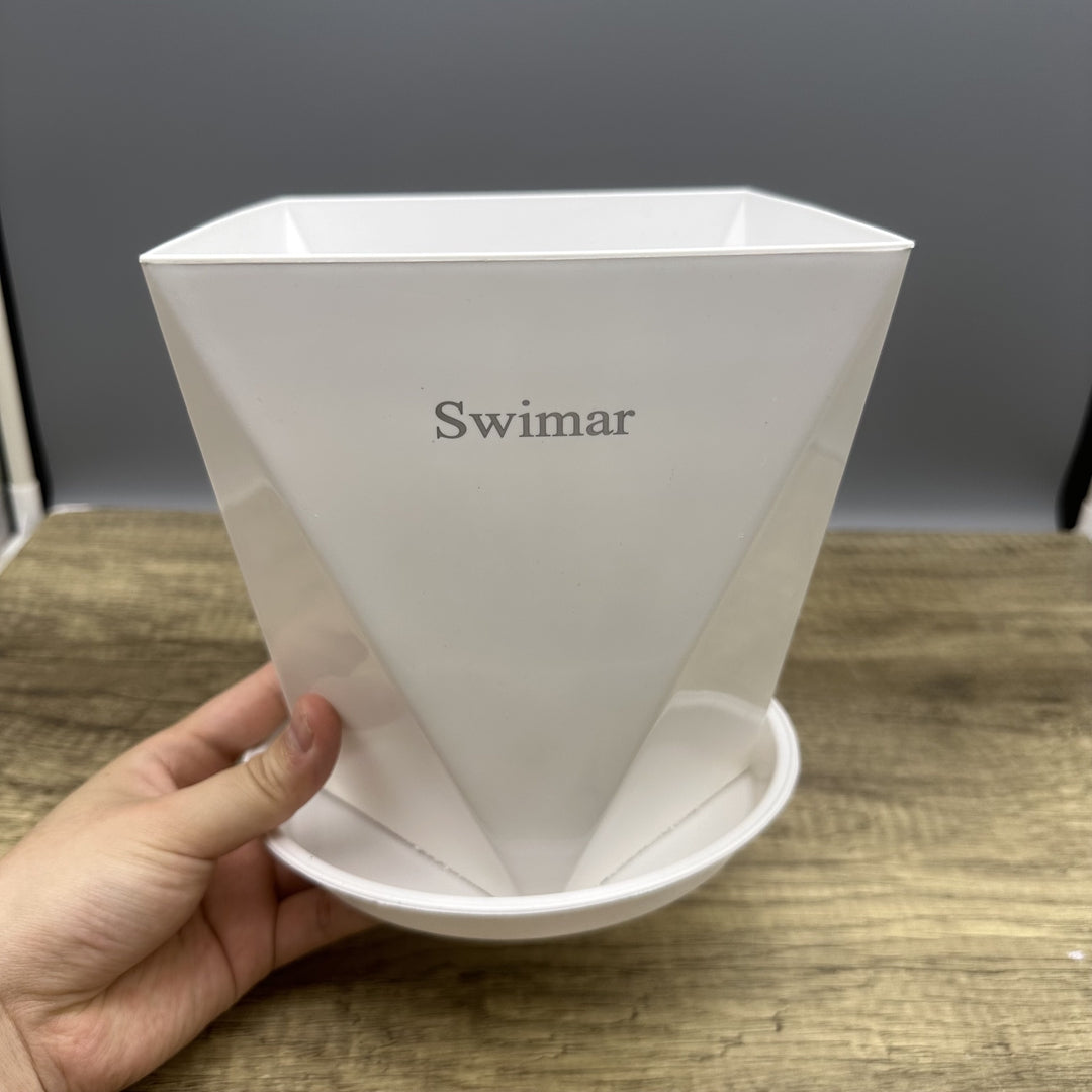 Swimar Elegant Ceramic Flowerpots - Modern Indoor & Outdoor Planter for Home & Garden Decor