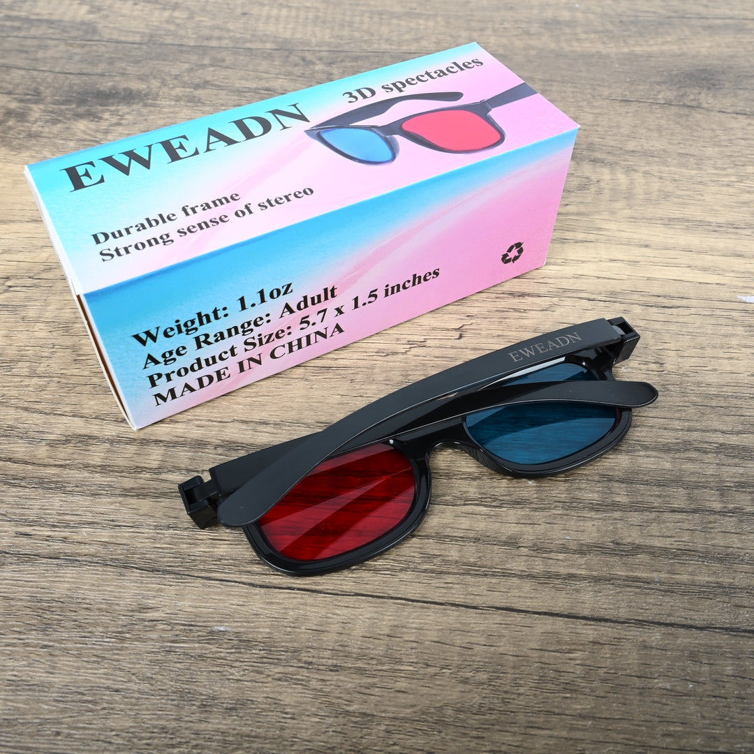 EWEADN Universal 3D Spectacles - Comfortable Cinema & Gaming 3D Spectacles with Clear Viewing