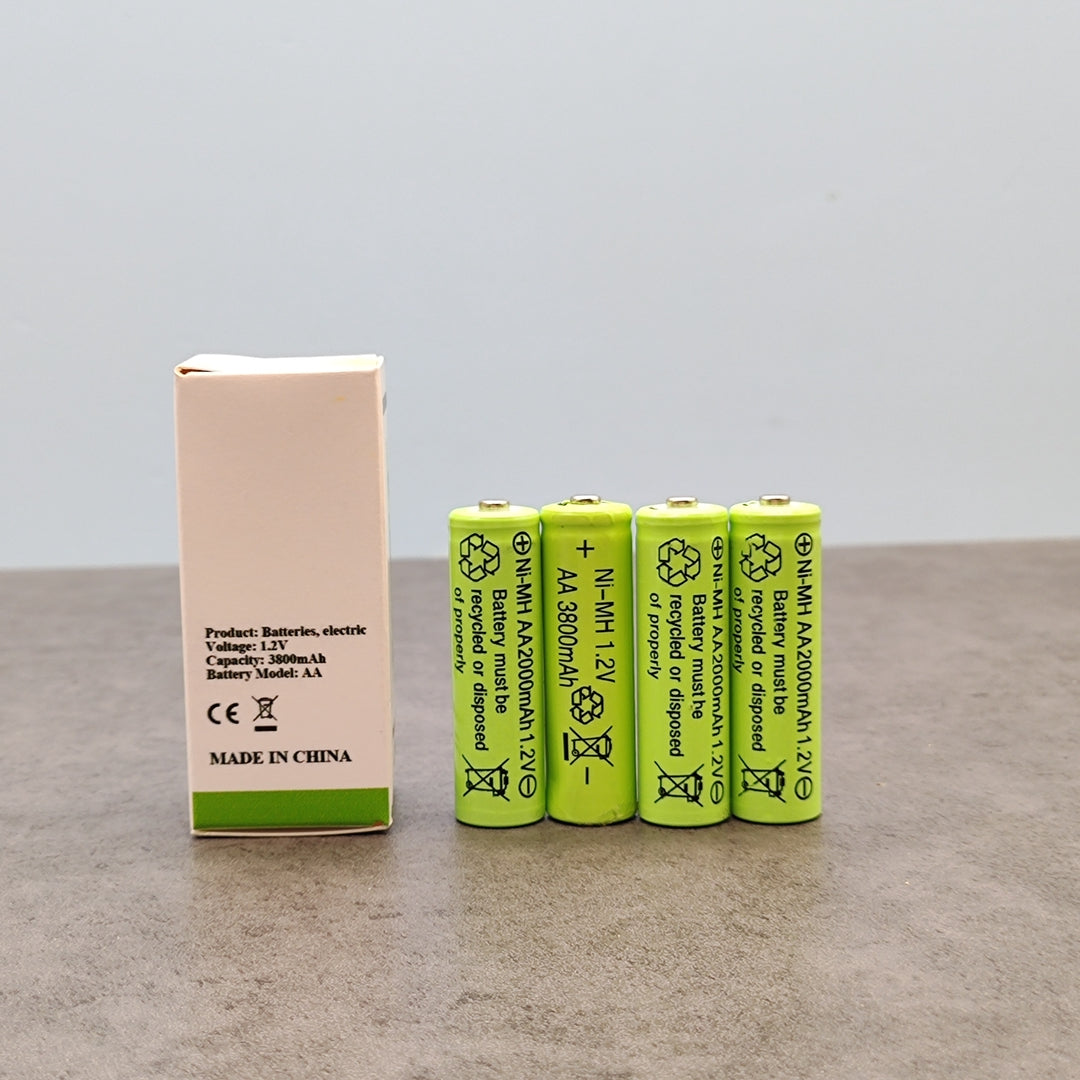 ZEUS MINING AA Rechargeable Batteries 1.2V 3800mAh - High Capacity Performance