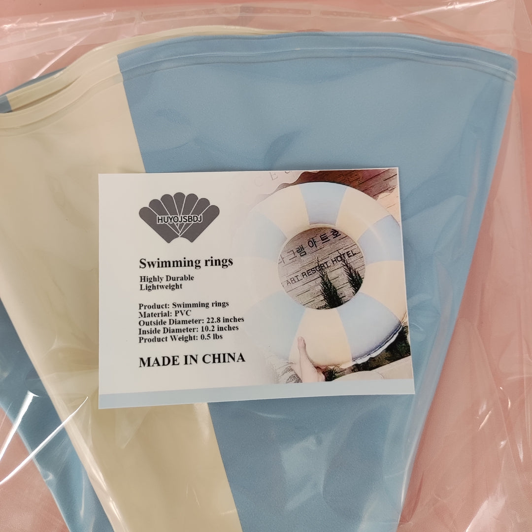 HUYOJSBDJ PVC Swimming Ring - 22.8" Outer, 10.2" Inner Diameter, Lightweight 0.5 lbs Float