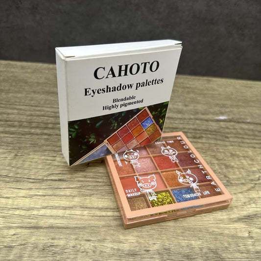CAHOTO Professional 16 Color Cartoon Design Eyeshadow Palette Collection For Makeup Artists And Beginners