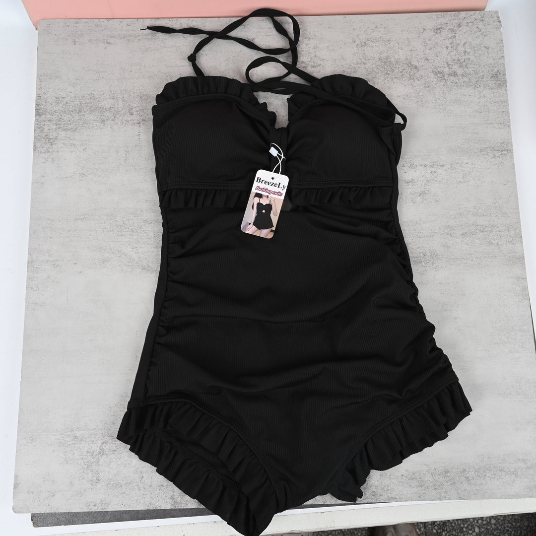 BreezeLy Slimming One-Piece Bathing Suit Flattering Conservative Swimwear for Women