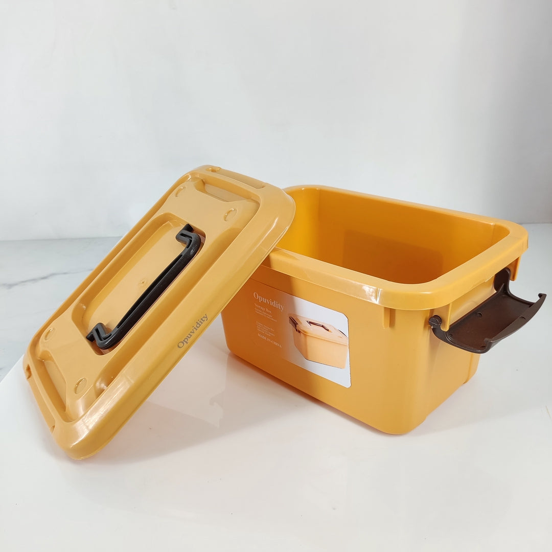 Opuvidity Durable Plastic Storage Boxes Latching Box Container with Lid