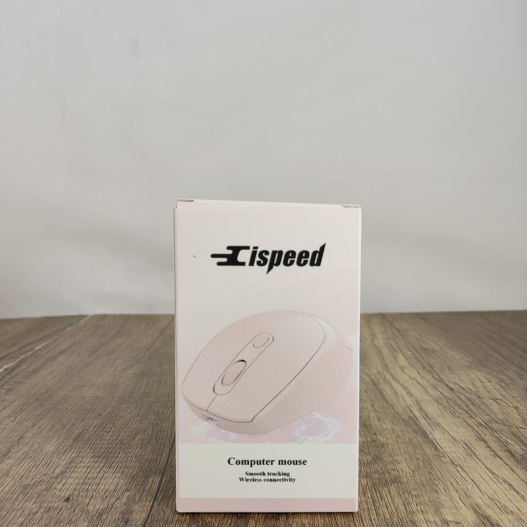 cispeed Stylish Pink Universal Wireless Bluetooth Mouse - Rechargeable & Ergonomic Design