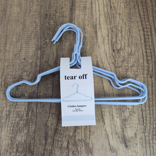 tear off Household Children's Thickened Hangers - Nordic Blue Pack of 5