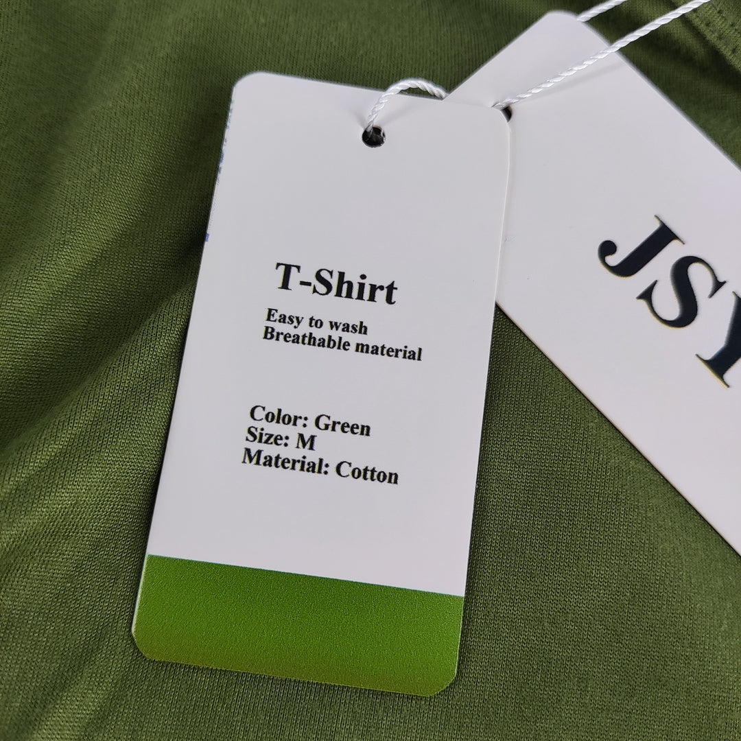 JSY Stylish Green T-Shirt – Blend of Comfort and Fashion for Casual Outings and Relaxed Lounging