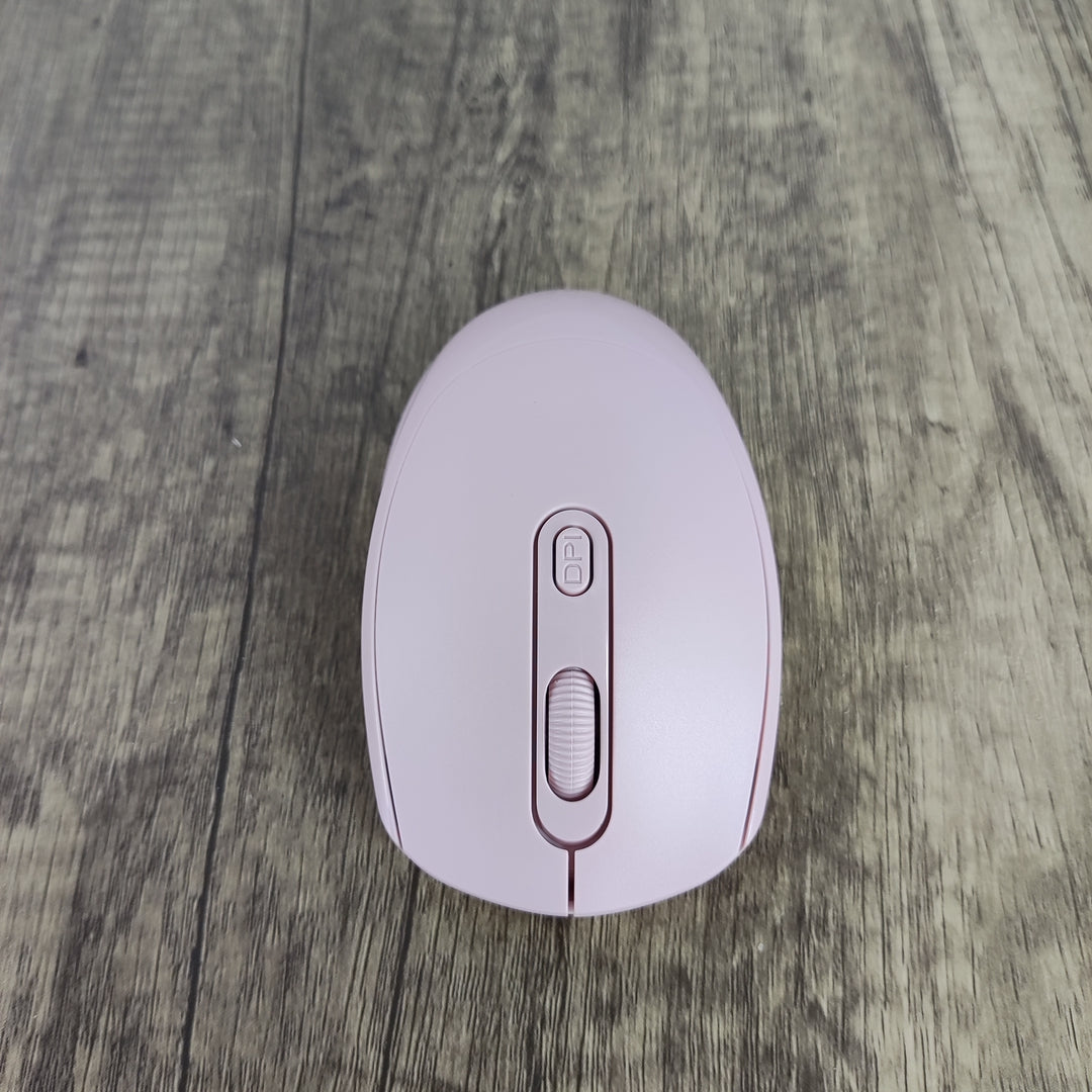 cispeed Stylish Pink Universal Wireless Bluetooth Mouse - Rechargeable & Ergonomic Design