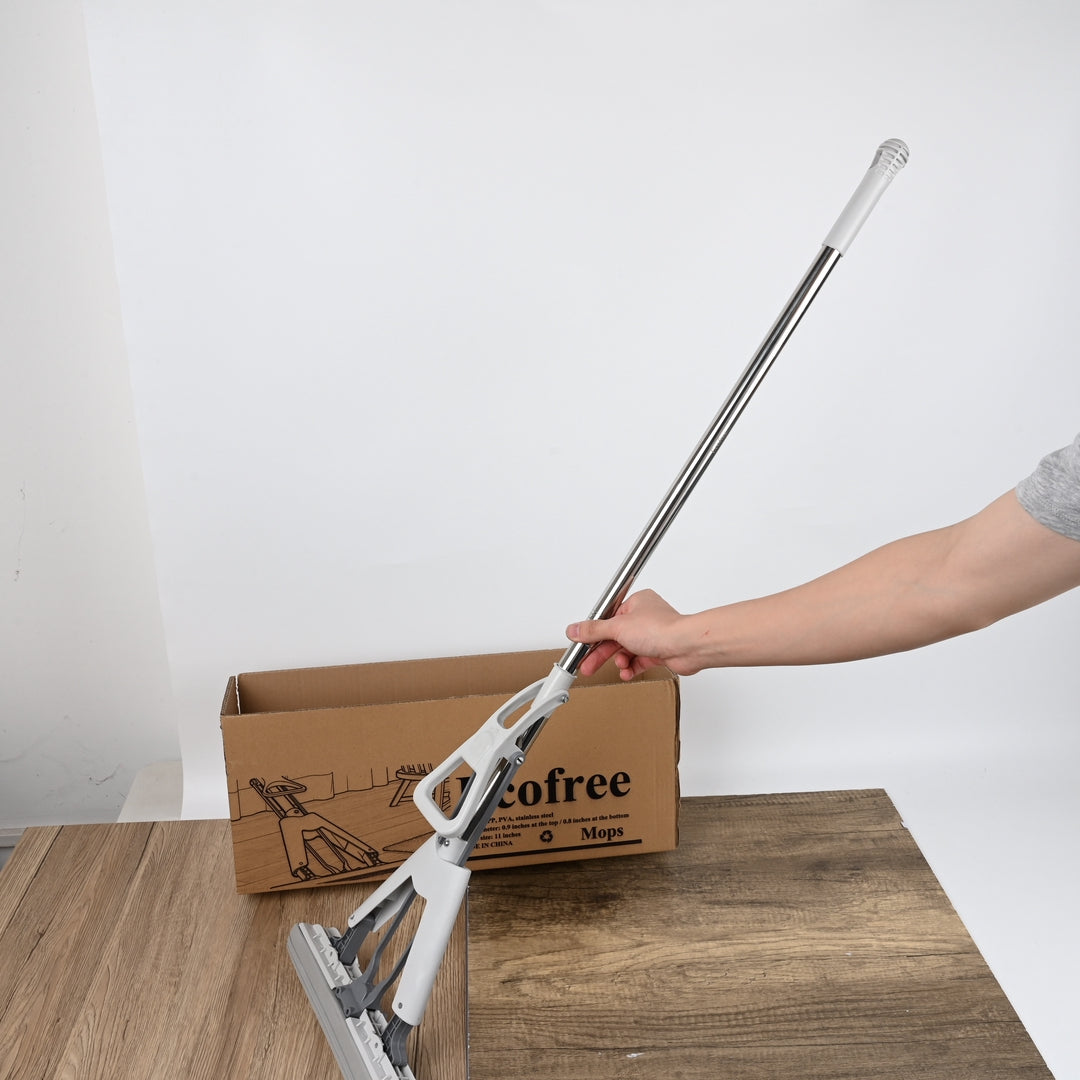 Ecofree Flat Mop with Removable Head Efficient Floor Cleaning Mops for Hardwood, Tile, and Laminate Floors