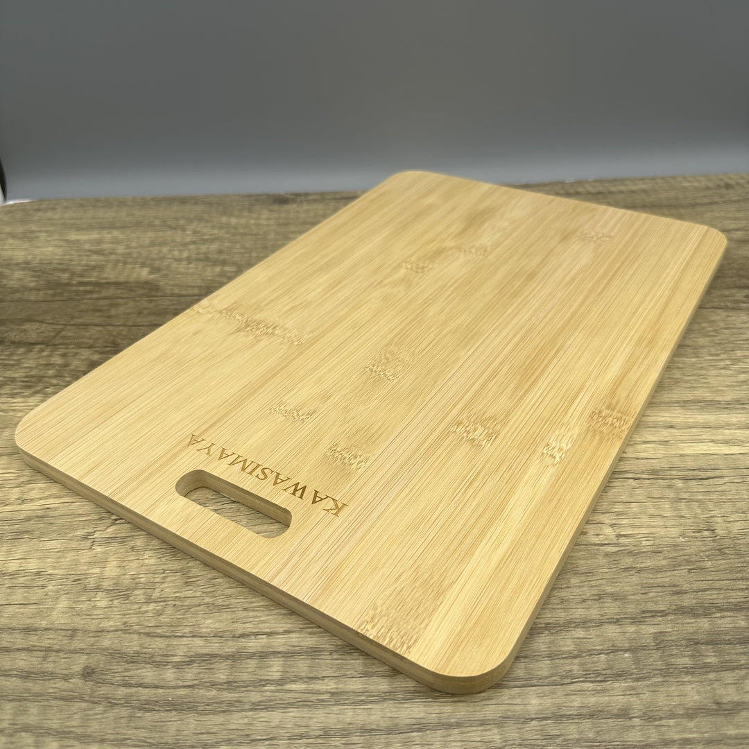 KAWASIMAYA Cutting Boards for the Kitchen Bamboo Cutting Board with Handle, Large Chopping Board for Kitchen