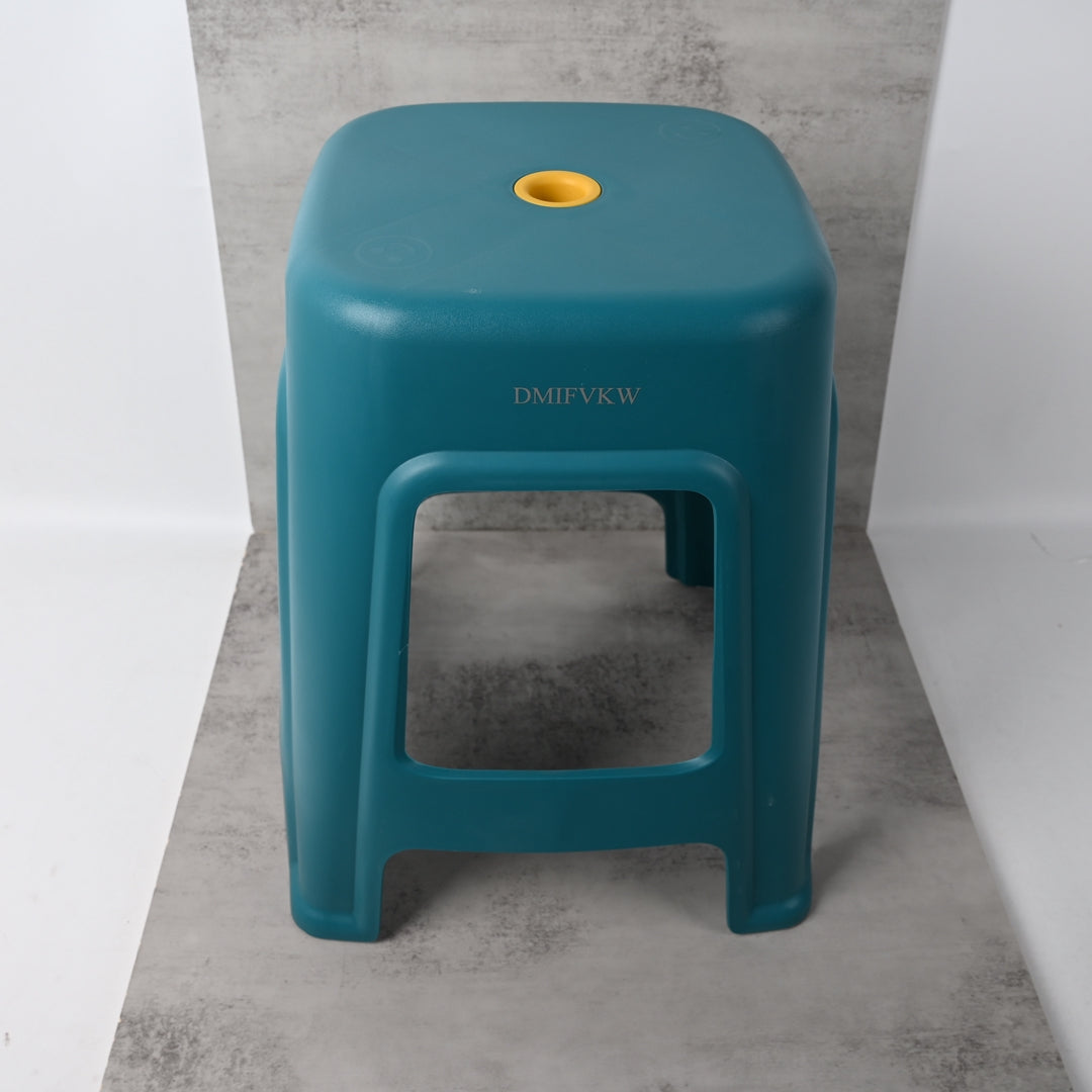 DMIFVKW Chairs Deep Blue Plastic Stool Sturdy Durable Easy Clean Lightweight for Home Use