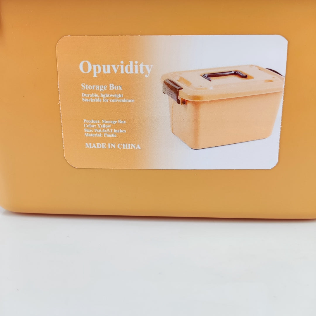 Opuvidity Durable Plastic Storage Boxes Latching Box Container with Lid