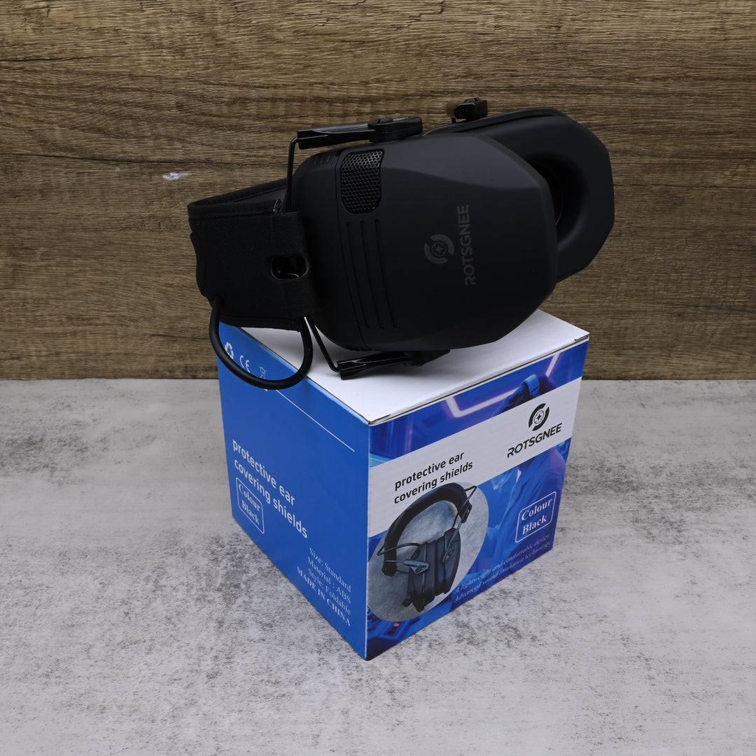 ROTSGNEE Professional Protective Ear Covering Shields Noise Reduction Safety Ear Muffs Foldable Sound Protection Equipment