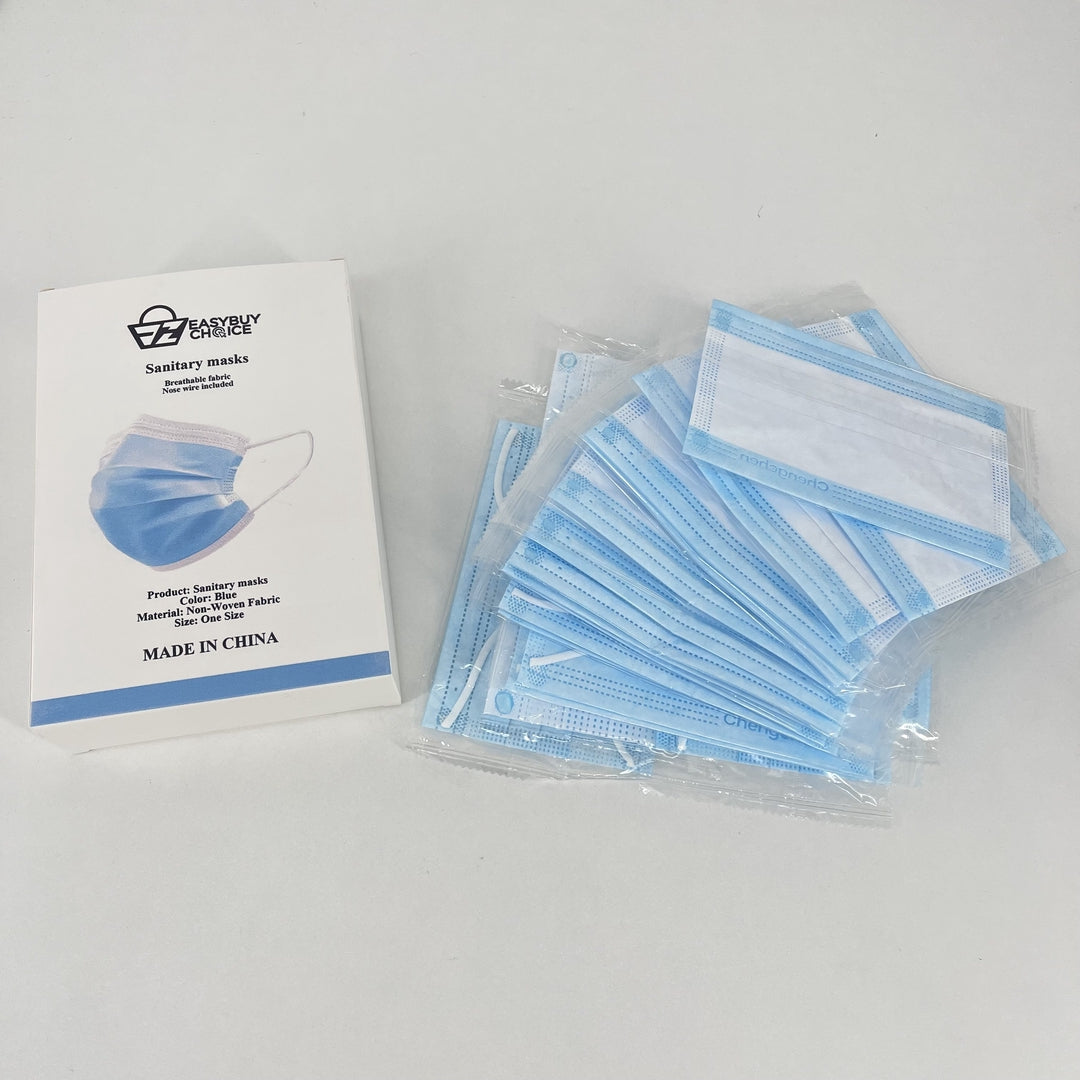 EASYBUY CHOICE Sanitary Masks - Three-Layer Protection for Enhanced Safety andProduct Name: Sanitary Masks