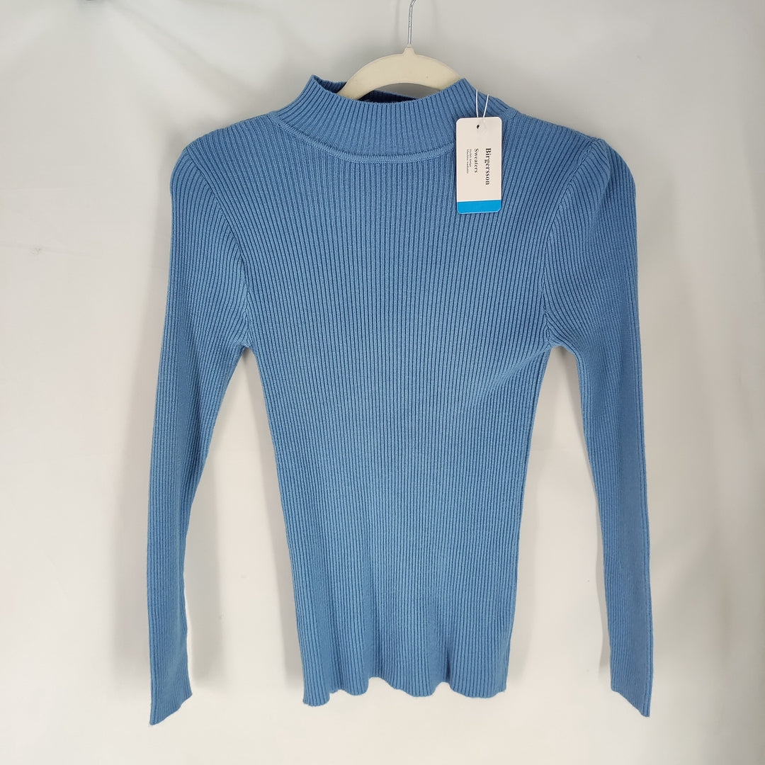 Birgersson Elegant Women's Blue Sweater - Size M | Soft Polyester | SKU: SW12345678