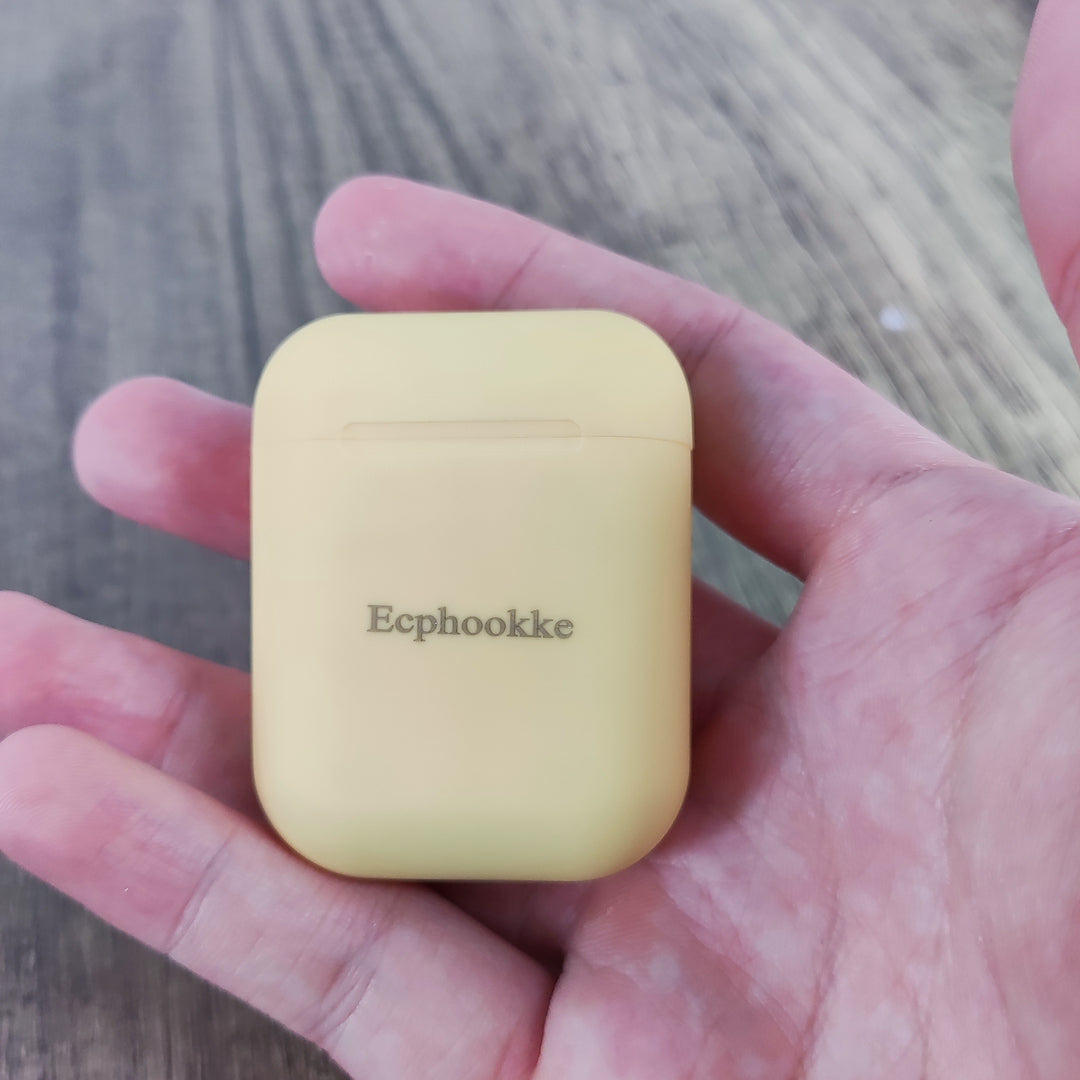 Ecphookke High-Fidelity Wireless Earbuds in Vibrant Yellow - Comfortable Fit, Bluetooth 5.0 Connectivity, 8 Hours Playback