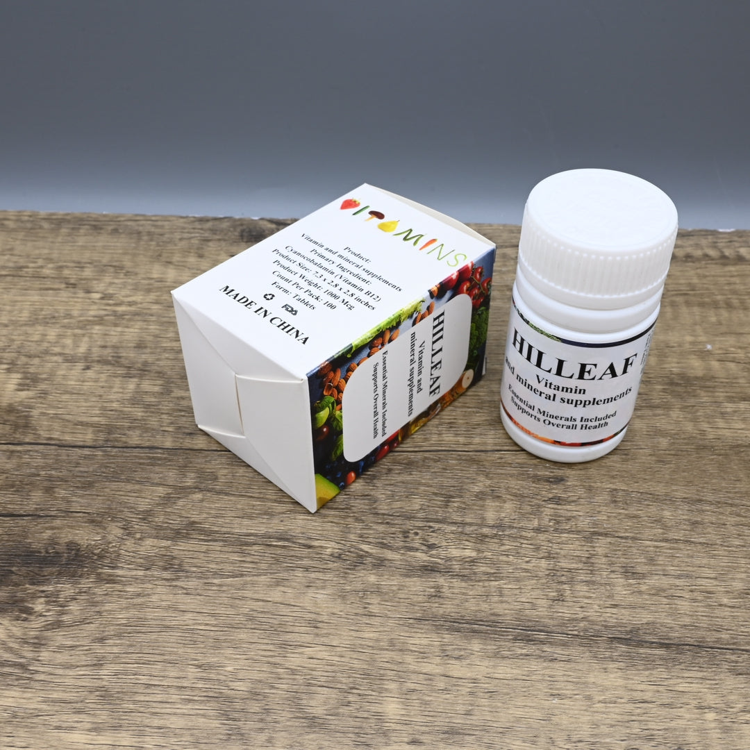 HILLEAF Premium Vitamin And Mineral Supplements High Potency B12 Complex Daily Vitamin And Mineral Supplements