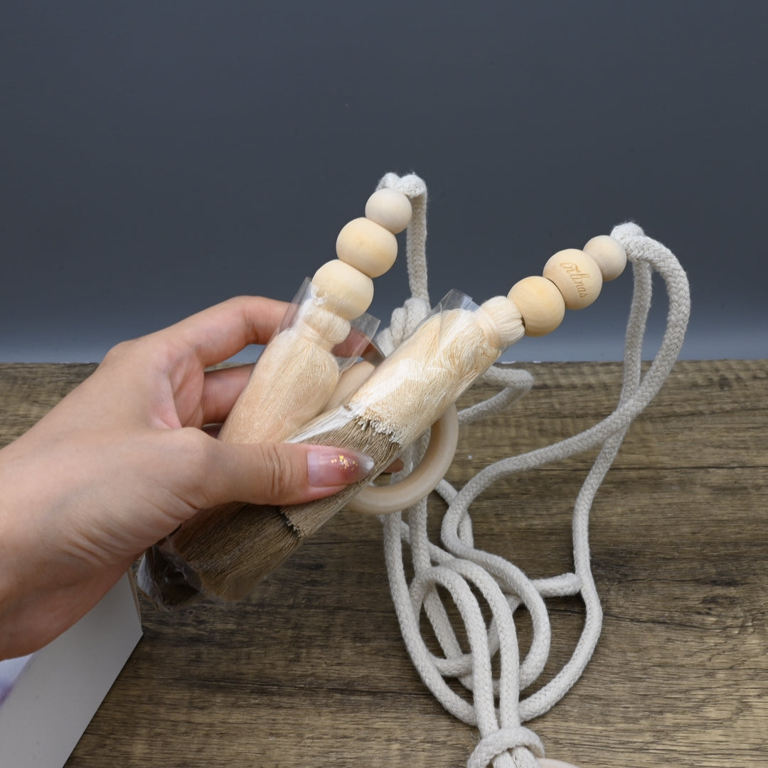 INLINAS Curtain Holders of Textile Material: Premium Nordic-Style Decorative Tassel Curtain Tiebacks for Elegant Home Decor