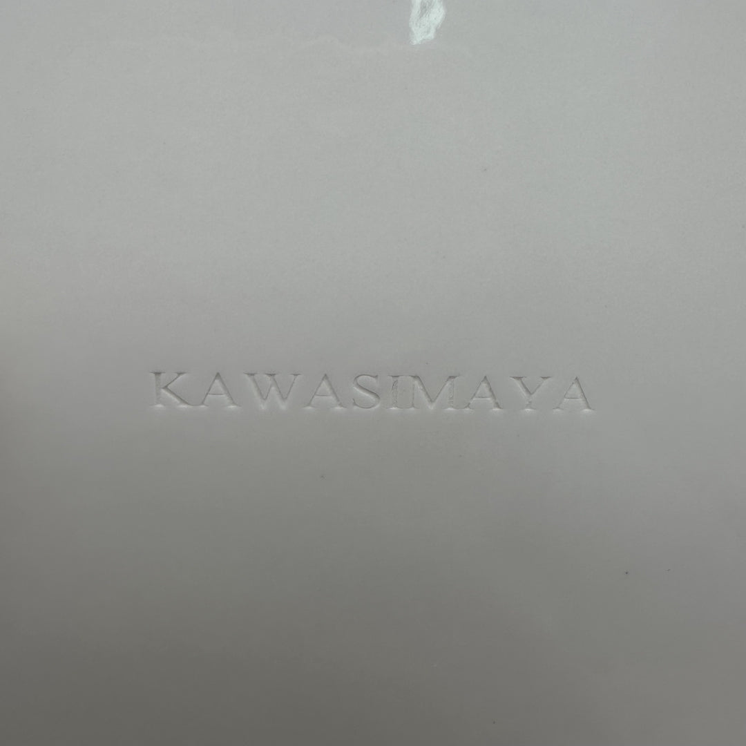 KAWASIMAYA Ceramic Soup Bowls, 10.5-inch White Large Serving Dish with Handles, Modern Dining Cookware
