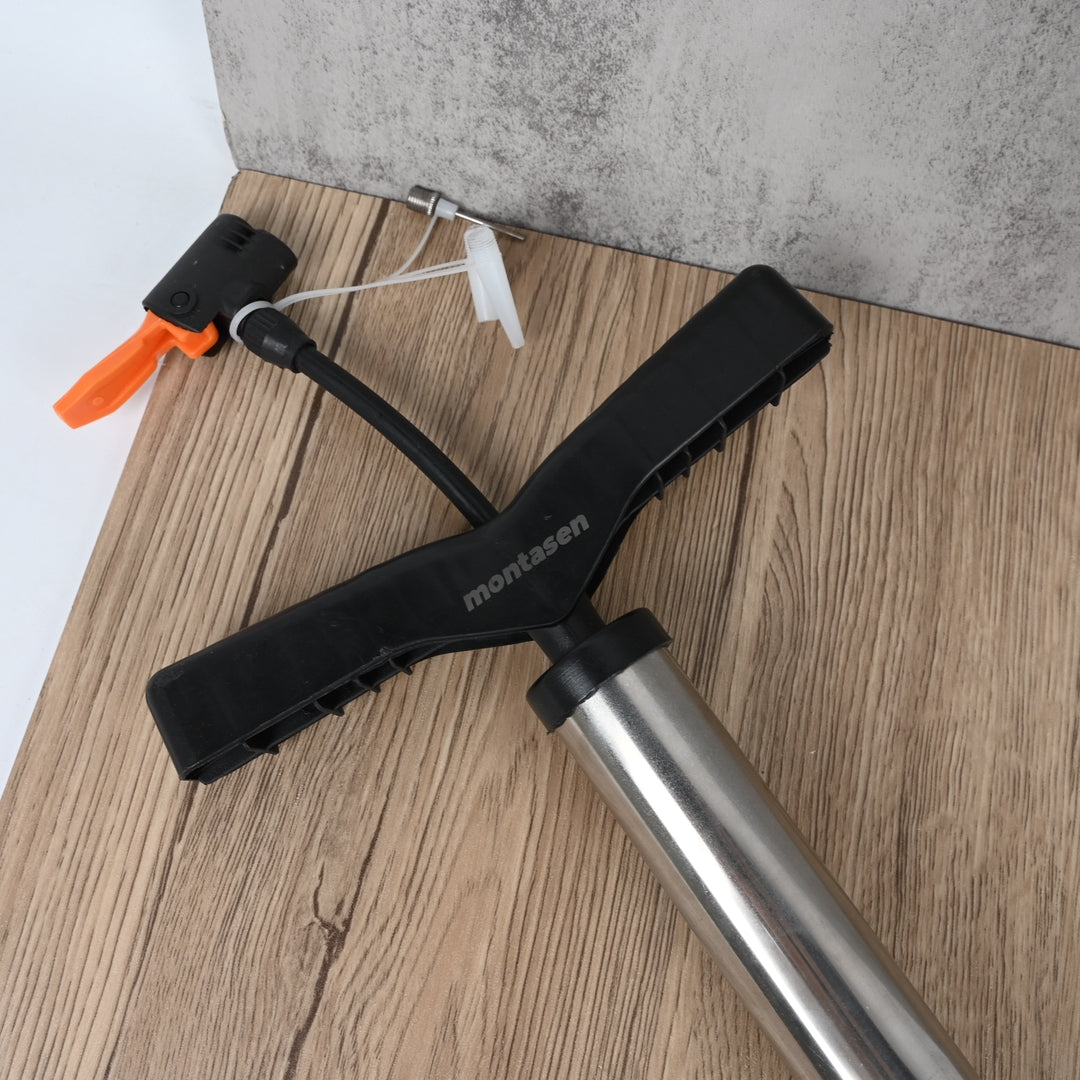 montasen Stainless Steel Long Slim Tire Pump Portable Air Pump for Bikes