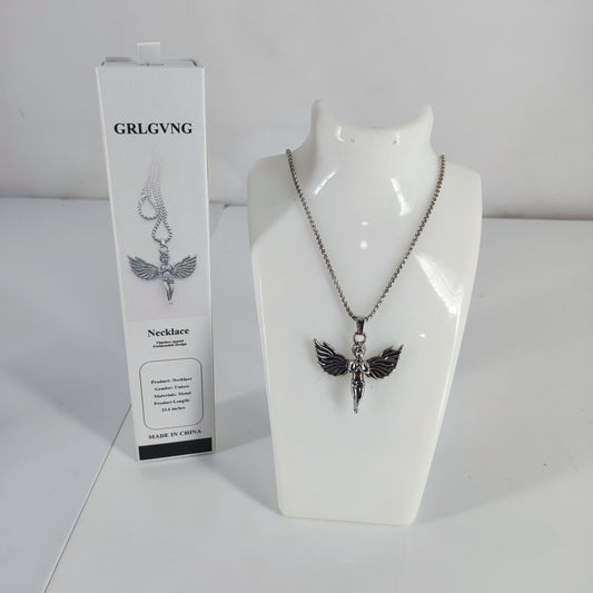 GRLGVNG Exquisite 23.6-Inch Elegant Silver Necklace – A Touch of Sophistication for Every Occasion