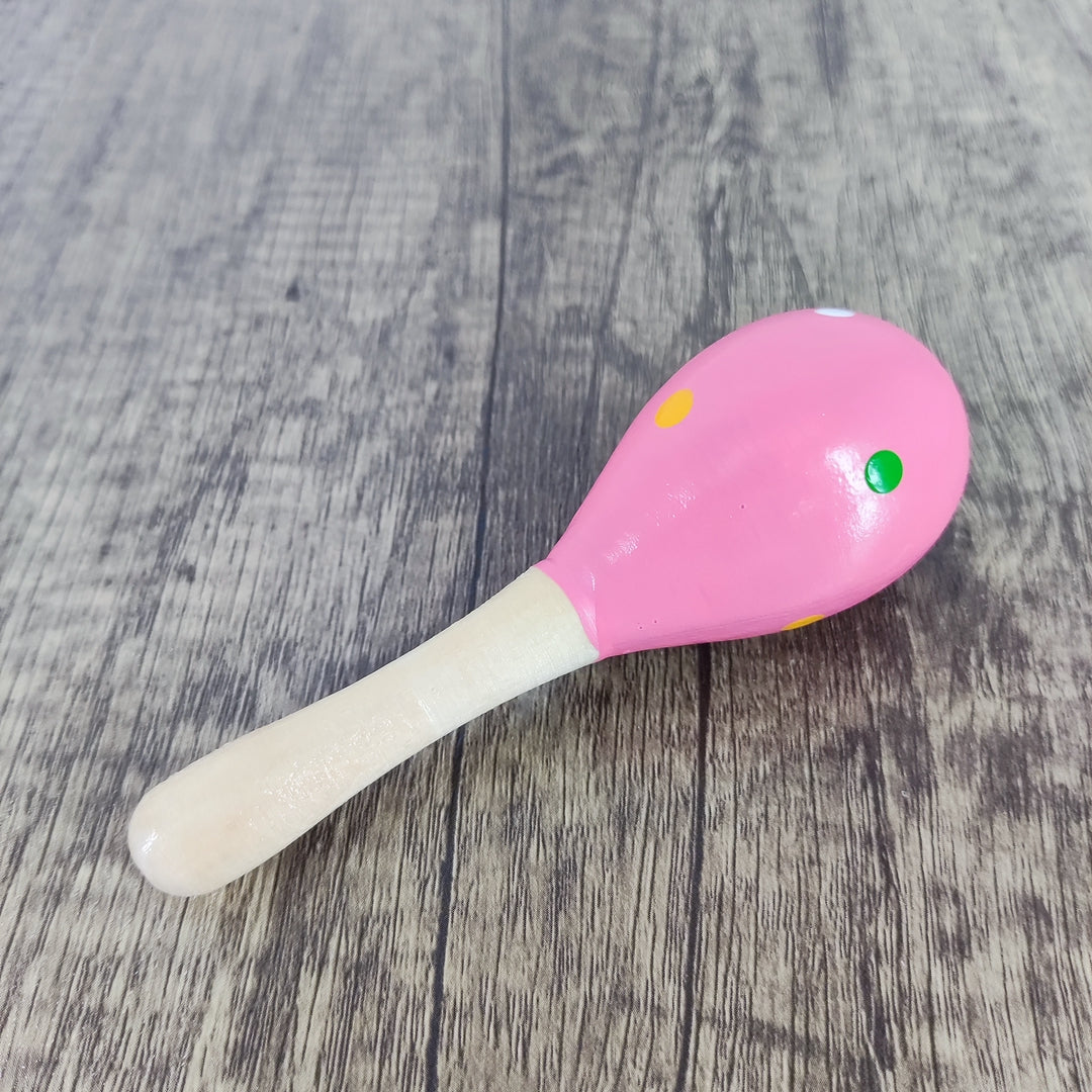 CAZEOUU Infant Wooden Maracas Musical Instruments - Perfect for Playtime and Festivals