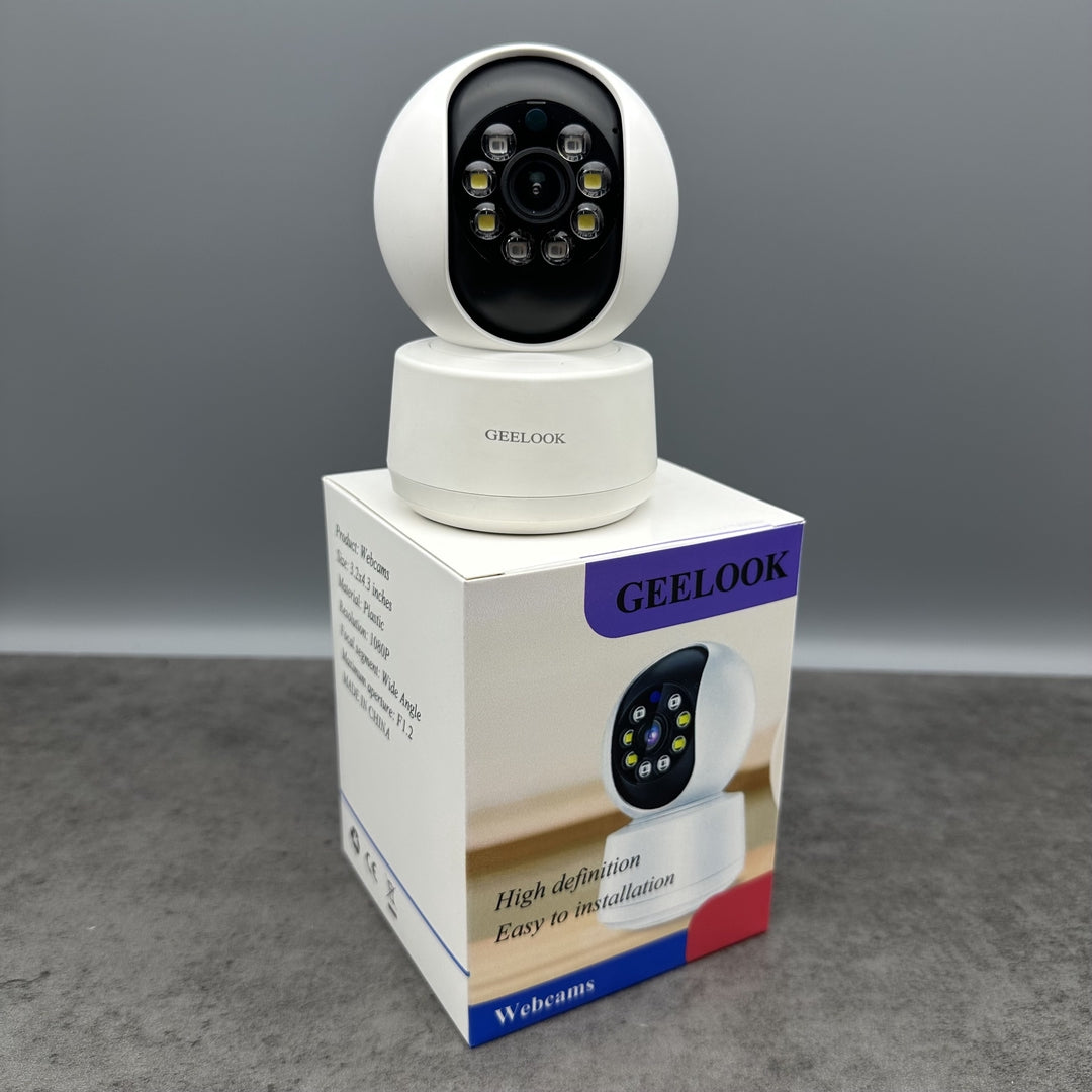 GEELOOK Modern Security Webcams System With 360 Degree Panoramic Camera Professional Monitoring Device Smart Home Office Surveillance Equipment