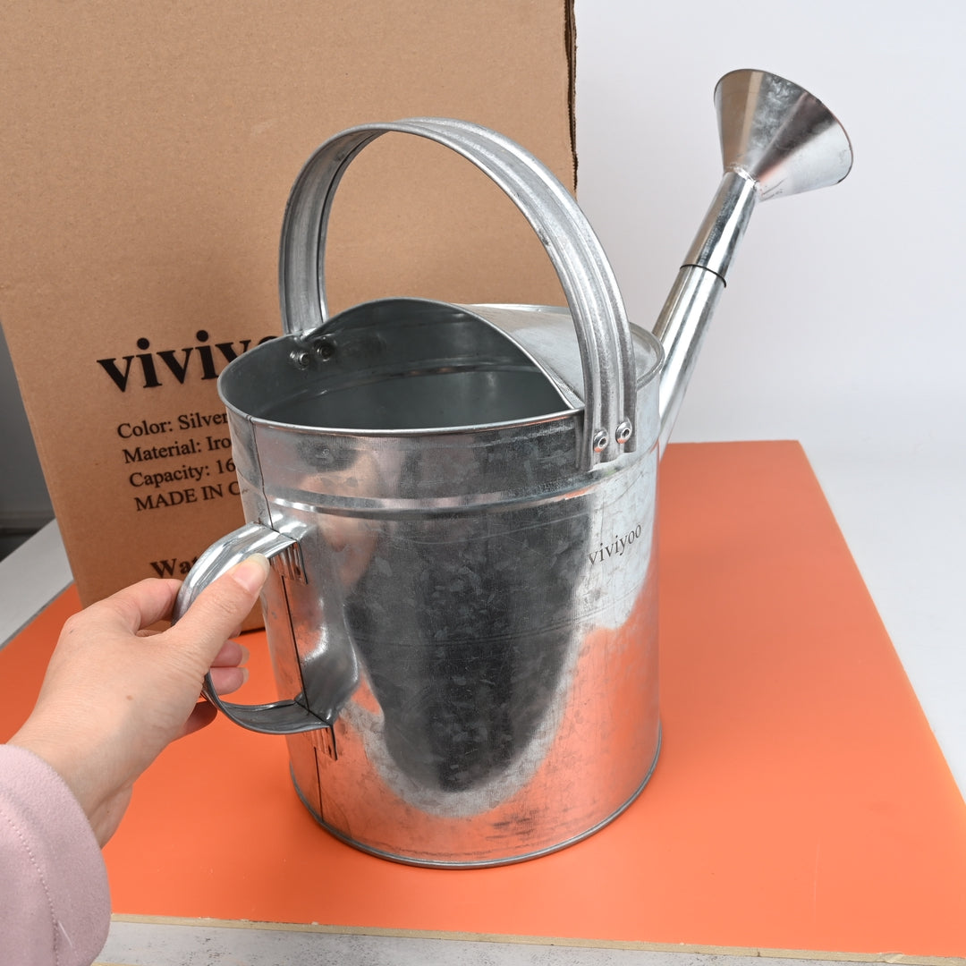 viviyoo Fixed Handle Watering Can with Spray Nozzle for Indoor and Outdoor Plants for Easy and Precise Watering